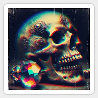 Skull and Crystal Sticker